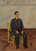 Frida Kahlo Self-Portrait with Cropped Hair Masterpiece Reproduction  - £14.73 GBP+