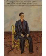 Frida Kahlo Self-Portrait with Cropped Hair Masterpiece Reproduction  - £14.87 GBP+