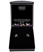 Earrings Present For Finnish Godmother - To My Wonderful Godmother - Jew... - £39.46 GBP