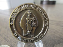 USMC 223rd Anniversary  2nd Marine Division Challenge Coin #222Q - £10.11 GBP