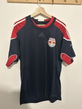 MENS Large Red Bull New York MLS Adidas Soccer Football Futbol Jersey - £23.73 GBP