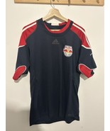 MENS Large Red Bull New York MLS Adidas Soccer Football Futbol Jersey - £23.45 GBP