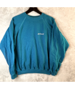 VINTAGE Hanes cotton acrylic Sweatshirt embroidered Russell Mens Crewneck L - £20.48 GBP