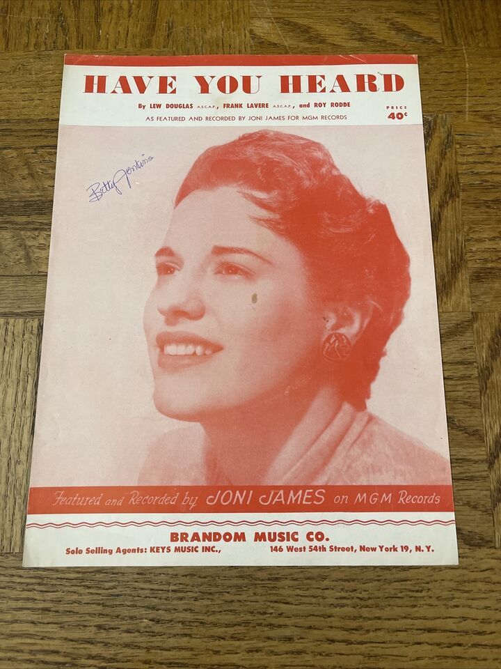 Have You Heard Sheet Music - $15.89