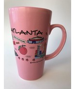 Atlanta Tall Pink Latte Coffee Mug Cup Underground Buckhead - $6.64