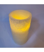 Ashland Flameless Real Wax LED Pillar Candle Cream Ivory Color Leaf Sunf... - £7.46 GBP