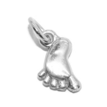 .925 Foot Sterling Silver Pendant Charm - $24.99