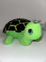 Vintage Rare Rushton Plush Bright Green Turtle Sweet Plush Toy HTF - $148.85