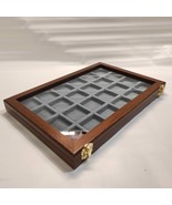 Box for Coins IN Wood And Velvet Made A Hand Personalised - £92.68 GBP