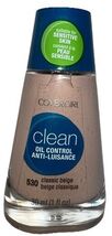 1- COVERGIRL Clean Oil Control Liquid Foundation #530 CLASSIC BEIGE New/... - $19.79