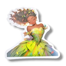 Princess and the Frog Fantasy Princess Vinyl Sticker (ZZ28): Tiana, 2 in. - $2.90