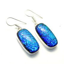 Ammolite Gemstone Handmade Black Friday Gift Earrings Jewelry 1.80&quot; SA 3783 - £3.97 GBP