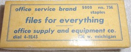 Vintage Office Service Brand Files for Everything Staples No 756 - $2.99