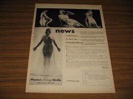 1947 Print Ad Playtex Living Girdles Pretty Ladies in Underwear - £9.06 GBP