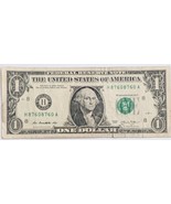 US $1 Fancy Federal Reserve Note 2013 Repeater 87608760 - $9.95