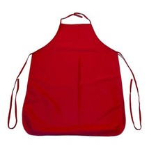 Loew Cornell Inc. Youth Red Basic Apron For Painting Crafts Art Class One Size - £7.47 GBP