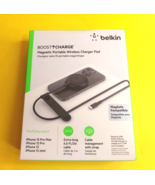 BRAND NEW BELKIN MAGNETIC PORTABLE WIRELESS CHARGER PAD BLACK FOR IPHONE 12 - €16,97 EUR