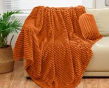 The 300Gsm Super Soft Fleece Stripe Pattern Sofa Blanket For Adults And ... - $30.94
