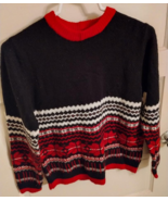 Vintage Karen Scott Petites PM Acrylic/Nylon/Wool Geometric Snowflake Sw... - €8,52 EUR