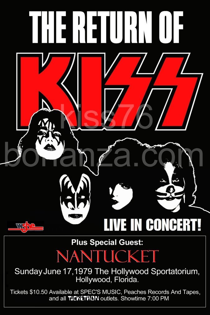 KISS Dynasty Return Of KISS 06/17/79 Florida Sportatorium 16 x 24 Custom... - $35.00