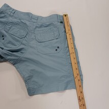 REI UPF 50+ Women's Blue Flat Front Cotton Shorts Pockets Size 4 (30×6.5) image 11