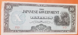 The Japanese Government (Philippines) Ten  Pesos 1942, UNC - £7.95 GBP