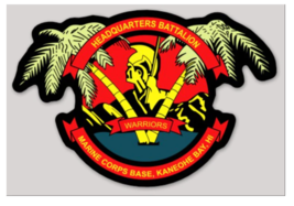 4.5&quot; Marine Corps Kaneohe Bay Headquarters Battalion Decal Vinyl Sticker - £27.57 GBP