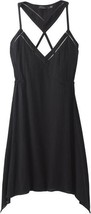 New Womens NWT PrAna S Darya Dress Black Strappy Open Back Cool Organic Cotton  - £107.43 GBP