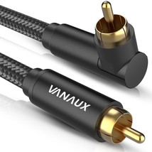 90 Degree Right Angle Rca Cable Subwoofer Cable Male To Male Digital Coaxial Aud - £20.75 GBP