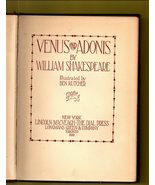Venus and Adonis William Shakespeare Ben Kutcher illustrator 1930 - £23.53 GBP
