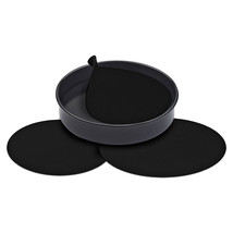 Toastabag Non-Stick Reusable Cake Pan Liners 3pcs (Black) - £13.11 GBP