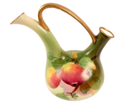 Royal Alexander Austria Hand Painted Ewer Peaches Design Heavy Gild - $65.44