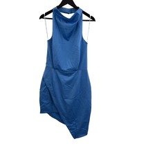 Elliatt Lapis Blue Camo Satin Dress Large New - £99.68 GBP
