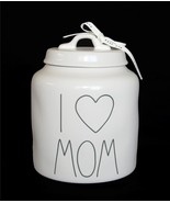 Rae Dunn I Love (Heart) Mom Off-White Semi-Matte Finish Chunky Large 8&quot; ... - $46.99