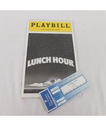 Lunch Hour Feb 1981 Broadway Playbill &amp; Ticket Stub Gilda Radner Sam Wat... - £15.46 GBP