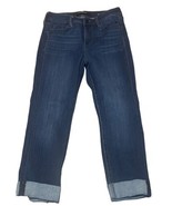 Liverpool Women’s Cropped Cuffed Dark Wash Denim Size 4/27 EXCELLENT CON... - $17.33