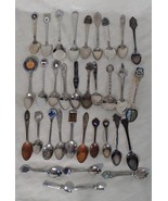 Souvenir Collectable Spoons Lot of 34 Destinations States Statue Liberty... - $33.94 CAD