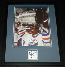Grant Fuhr Signed Framed 11x14 Photo Display Oilers Stanley Cup - £50.25 GBP