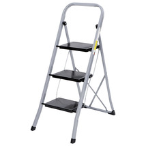 Protable 3 Step Ladder Folding Non Slip Safety Tread Industrial Hot High... - £53.48 GBP