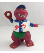 Vintage Lyons Group Barney Playing Baseball 5&quot; Collectible Toy Figure - $13.46 CAD