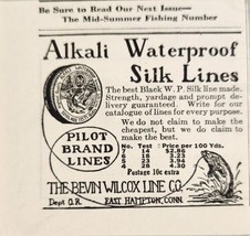 1929 Print Ad Alkali Waterproof Silk Lines Bevin Wilcox East Hampton,Connecticut - £5.64 GBP