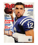 Andrew Luck Indianapolis Colts Signé Peut 2015 Rolling Stone Revue Bas - £144.46 GBP
