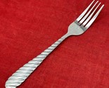 Gibson Swirl Stainless 7.75&quot; Dinner Fork Flatware - $8.42