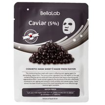 BellaLab - Caviar Extract (5%) Cosmetic Mask Sheet, Cellulose Fiber Facial Mask, - £19.80 GBP