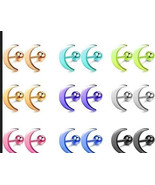 Metallic moon cartilage studs 18 PIECES - €12,38 EUR