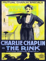 3321.Charlie Chaplin The Rink film movie POSTER.Room Home Kitchen art blue decor - £13.39 GBP+