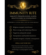 IMMUNITY RITE- Total Immunity to Harmful Influences, Illness, Interferences - $299.00