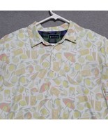 WILLIAM MURRAY Polo Shirt Mens M Medium Lemon Life Cocktails Umbrella Golf - $32.87