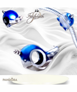 Pandora Shimmering Narwhal Whale Blue Enamel Silver Charm 798965C01 US S... - $54.18 CAD