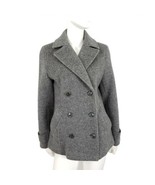 Brooks Brothers Wool Blend Coat Grey Peacoat Double Breasted Women’s Size 2 - $85.49